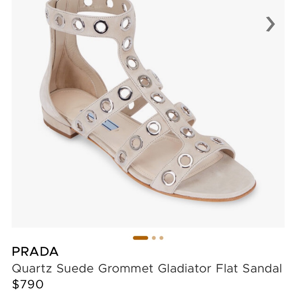 Prada Suede Gladiator Sandals - image 1